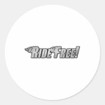 Chamas da motocicleta - o passeio livra adesivos em formato redondos