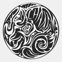 chameleonlogowhite adesivos redondos