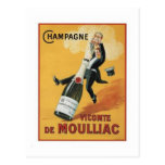 Champagne Viconte De Mouillac Cartões Postais