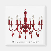 Chandelier$2.85 vermelho imas