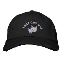 Chapéu bordado amante do gato boné