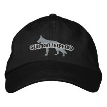 Chapéu bordado german shepherd da silhueta boné