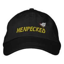 Chapéu bordado Henpecked Bones