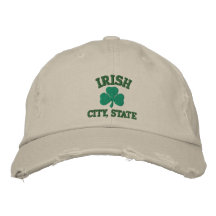 Chapéu bordado irlandês personalizado do estado mu bones bordados
