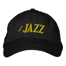 Chapéu bordado música jazz bones