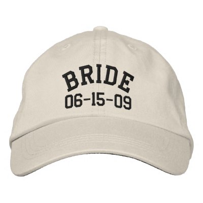 Chapéu bordado noiva personalizado bone