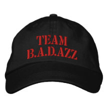 Chapéu da equipe B.A.D.azz Boné Bordado