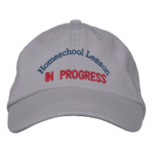 Chapéu da lição de Homeschool Bones Bordados
