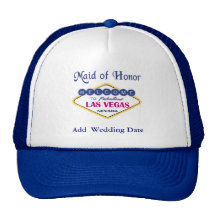 Chapéu da madrinha de casamento de Las Vegas Bonés