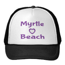Chapéu de basebol roxo de Myrtle Beach South Carol Bones