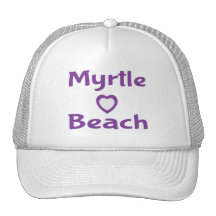 Chapéu de basebol roxo de Myrtle Beach South Carol Bones