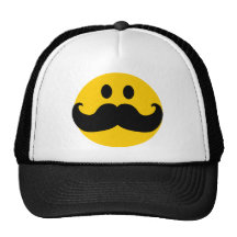Chapéu do smiley do bigode bonés