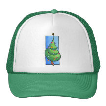 Chapéu do verde da árvore de Natal Bones
