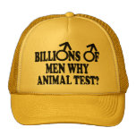 Chapéus engraçados feministas do teste animal bones