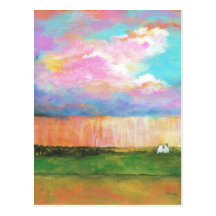 Chás de abril da pintura original cartao postal