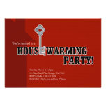 Chave e coração, partido do Housewarming Convite Personalizados