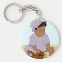 Chaveiro da criança e do ursinho