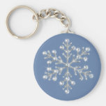 Chaveiro de cristal do floco de neve