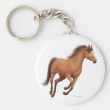 Chaveiro de galope do cavalo de baía
