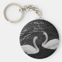 Chaveiro do casamento da cisne