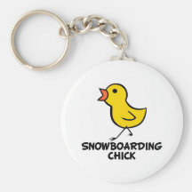 Chaveiro do pintinho da snowboarding