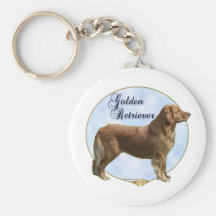 Chaveiro do retrato do golden retriever