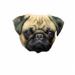Chaveiro engraçado da escultura da foto do Pug esculturas de fotografias