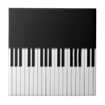Chaves de teclado do piano azulejos