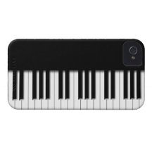 Chaves de teclado do piano capa iPhone 4 Case-Mate