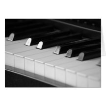 Chaves do piano cartao