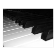 Chaves do piano cartões postais