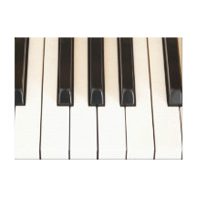 Chaves do piano impressão de canvas envolvida