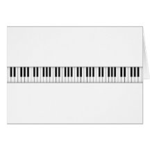 Chaves do teclado/piano: cartão
