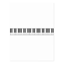 Chaves do teclado/piano: cartoes postais
