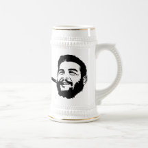 Che Guevara com a caneca do retrato do charuto