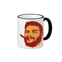 Che Guevara com a caneca do retrato do charuto