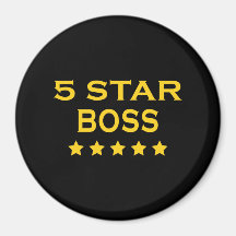 Chefes legal engraçados: Chefe de cinco estrelas Imã De Geladeira