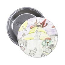 chibi o Dia das Bruxas Boton