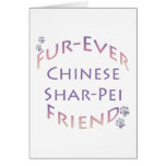 Chinês Shar-Pei Furever Cartões