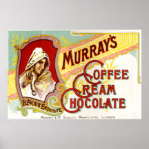 Chocolate do creme de café de Murrays Pôsteres