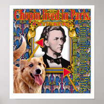 Chopin viveu em Paris Posters