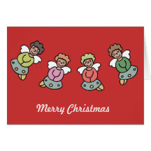 Christmas angels felicitaciones
