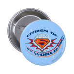 Cidadão do superman do mundo botons