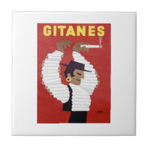 Cigarros de Gitanes Azulejo De Cerâmica