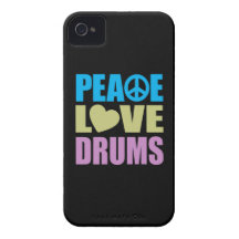 Cilindros do amor da paz capas de iPhone 4 Case-Mate