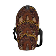 Cinzeladura de madeira bolsa mensageiro