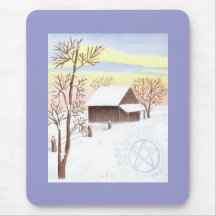 Círculo na neve mousepad