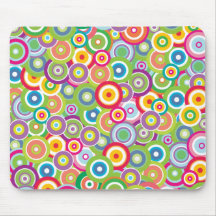 Círculos brilhantes do vetor mousepads