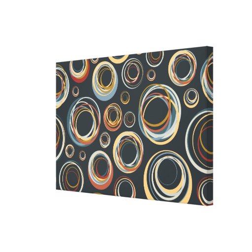 Círculos parvos - retros/modificação impressão de canvas envolvida