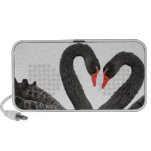 Cisnes pretas caixinha de som para notebook